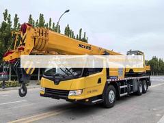 XC-MG XCT25 Cần cẩu bánh lốp di động 25 tấn đã qua sử dụng, Cần thủy lực nguyên bản, Số giờ hoạt động thấp, Tình trạng tuyệt vời